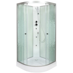 Душевая кабина Deto L 901 N 100х100 без крыши с гидромассажем